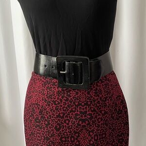 Aldo Black Wide Belt